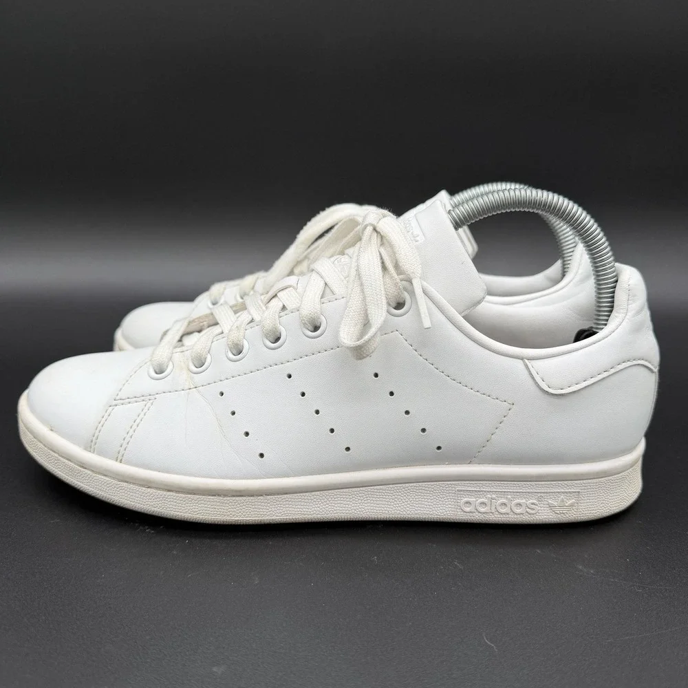 Adidas Stan Smith Triple White Mens Shoes Q47225 Size 8